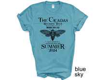 Load image into Gallery viewer, The Cicadas Shirt 2024 Cicada Reunion Tee Funny Cicada Concert T-shirt, Bug Humor Goblincore Insect, Tee Shirts Nature Lover Gift