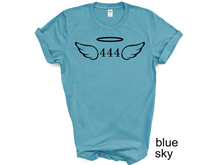 Load image into Gallery viewer, 444 Angel Number Shirt, Spiritual Shirt, Mystical shirt, Manifestation Shirt.