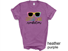 Load image into Gallery viewer, Educational Rock Star T-shirt. Teachers appreciation gifts. Teaching.
