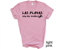Load image into Gallery viewer, Las Playas Son del Pueblo tshirt, Puerto Rico tshirt, Puerto Rico Protest tshirt, Protect the beach, Save the beach