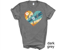 Load image into Gallery viewer, Peace t-shirt, Peace on Earth, Earth Day t-shirt, Nature Lover's t-shirt, Love Life,