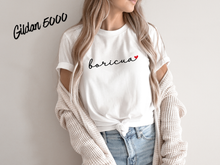 Load image into Gallery viewer, Boricua Shirt with Heart, Puerto Rican Pride T-Shirt, Boricua Woman Tee, Puerto Rico Gift for Her, Latina Shirt
