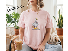 Load image into Gallery viewer, Fake It Till You Honk It Goose Shirt | Funny Goose Tee | Silly Animal Graphic Shirt | Meme Bird T-Shirt | Cute Honk Goose Gift | Funny Retro Goose Tee