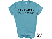 Load image into Gallery viewer, Las Playas Son del Pueblo tshirt, Puerto Rico tshirt, Puerto Rico Protest tshirt, Protect the beach, Save the beach