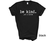 Load image into Gallery viewer, Be kind of a Bitch t-shirt