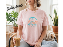 Load image into Gallery viewer, Sunshine and Surf Goose Shirt | Funny Beach Goose Tee | Summer Vacation Shirt | Coastal Goose Graphic Tee | Cute Surfing Bird Shirt | Beach Lover Gift