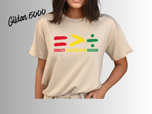 Load image into Gallery viewer, Equality Is Greater Than Division Goose Shirt | Inclusive Message Tee | Equality Graphic T-Shirt | Funny Goose Activist Shirt | Unity Statement Tee | Social Awareness Gift