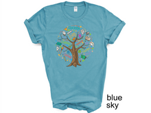 Load image into Gallery viewer, Education tree T-shirt. Teachers appreciation gifts. Teaching.