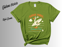 Load image into Gallery viewer, Goose Vibes Shirt | Funny Goose Tee | Cute Goose Graphic T-Shirt | Silly Bird Shirt | Goose Lover Gift | Trendy Animal Tee | Casual Everyday Shirt