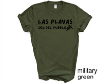 Load image into Gallery viewer, Las Playas Son del Pueblo tshirt, Puerto Rico tshirt, Puerto Rico Protest tshirt, Protect the beach, Save the beach