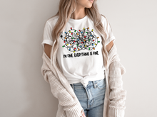 Load image into Gallery viewer, I'm Fine Everything Is Fine T-shirt, Christmas Lights Sweatshirt Christmas T-shirt, Sweatshirts Women, Christmas UNISEX