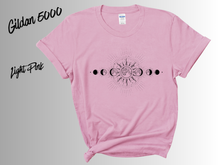 Load image into Gallery viewer, Celestial T-Shirt | Sun Moon Stars Shirt | Boho Celestial Tee | Mystical Graphic Shirt | Astrology Inspired Tee | Cosmic Gift
