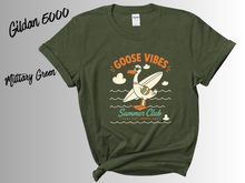 Load image into Gallery viewer, Goose Vibes Shirt | Funny Goose Tee | Cute Goose Graphic T-Shirt | Silly Bird Shirt | Goose Lover Gift | Trendy Animal Tee | Casual Everyday Shirt