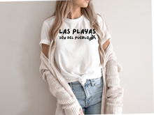 Load image into Gallery viewer, Las Playas Son del Pueblo tshirt, Puerto Rico tshirt, Puerto Rico Protest tshirt, Protect the beach, Save the beach