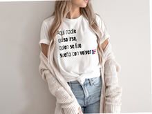 Load image into Gallery viewer, Aqui nadie quiso irse T-shirt, Puerto Rico tshirt, Camiseta de Puerto Rico, Mi patria, Mi tierra shirt, La Isla del Encanto tshirt,
