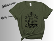 Load image into Gallery viewer, Idgie's Wild Honey Co. T-Shirt | Vintage Southern Honey Tee | Cottagecore Graphic Shirt | Nature Lover Gift | Unisex Tee