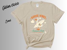 Load image into Gallery viewer, Goose Vibes Shirt | Funny Goose Tee | Cute Goose Graphic T-Shirt | Silly Bird Shirt | Goose Lover Gift | Trendy Animal Tee | Casual Everyday Shirt