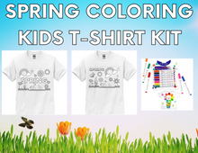 Load image into Gallery viewer, SPRING KIDS COLORING T-SHIRT KIT