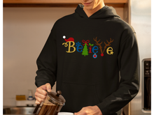 Load image into Gallery viewer, Believe Christmas Hooded Sweatshirt, Santa t shirt, Christmas tshirts, Family tshirts.