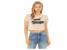 Load image into Gallery viewer, Happy Teacher Shirt, Gift for Teacher, Funny Teacher Shirt, Friyay Teacher Shirt, Teacher Team Tee