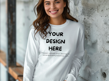 Load image into Gallery viewer, Launch Your Long-Sleeve T-Shirt Business in 2025! Be your own boss and start selling online — it’s simple and profitable. See our description for more information. Long Sleeve Shirt samples available
