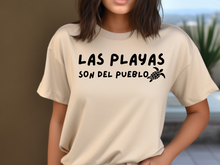 Load image into Gallery viewer, Las Playas Son del Pueblo tshirt, Puerto Rico tshirt, Puerto Rico Protest tshirt, Protect the beach, Save the beach