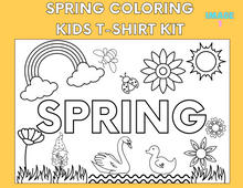 Load image into Gallery viewer, SPRING KIDS COLORING T-SHIRT KIT