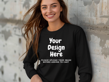 Load image into Gallery viewer, Custom Long-Sleeve T-Shirt, Family trip, Business. Just upload your image.