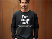 Load image into Gallery viewer, Custom Long-Sleeve T-Shirt, Family trip, Business. Just upload your image.