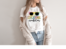 Load image into Gallery viewer, Educational Rock Star T-shirt. Teachers appreciation gifts. Teaching.