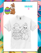Load image into Gallery viewer, Easter Kids Coloring Shirt, Coloring T-shirt with markers, Kids paint your own shirt
