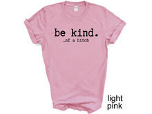 Load image into Gallery viewer, Be kind of a Bitch t-shirt