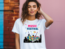 Load image into Gallery viewer, Music Festival T-Shirt, Music Lover Shirt, Musician Shirt, Music Festival Shirt, Concert Shirt, Vintage Band Shirt
