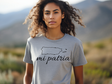 Load image into Gallery viewer, Puerto Rico Mi Patia T-shirt, Camiseta de Puerto Rico, Mi patria, Mi orgullo, Mi tierra shirt, La Isla del Encanto tshirt, Boricua tshirt