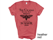 Load image into Gallery viewer, The Cicadas Shirt 2024 Cicada Reunion Tee Funny Cicada Concert T-shirt, Bug Humor Goblincore Insect, Tee Shirts Nature Lover Gift