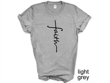 Load image into Gallery viewer, Faith Shirt, Faith Cross Shirt, Christian Gift, Faith Gift, Christian Shirts , Love and Grace Shirt, Faith Cross, Vertical Cross, Jesus