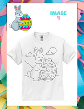 Load image into Gallery viewer, Easter Kids Coloring Shirt, Coloring T-shirt with markers, Kids paint your own shirt