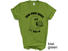 Load image into Gallery viewer, Halloween, Ghost Read more books Tshirt