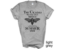 Load image into Gallery viewer, The Cicadas Shirt 2024 Cicada Reunion Tee Funny Cicada Concert T-shirt, Bug Humor Goblincore Insect, Tee Shirts Nature Lover Gift