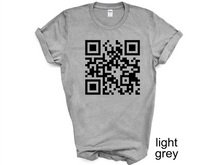 Load image into Gallery viewer, It’s Ok To Say Gay T-shirt QR Code