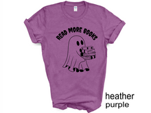 Load image into Gallery viewer, Halloween, Ghost Read more books Tshirt