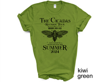 Load image into Gallery viewer, The Cicadas Shirt 2024 Cicada Reunion Tee Funny Cicada Concert T-shirt, Bug Humor Goblincore Insect, Tee Shirts Nature Lover Gift