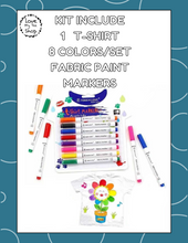 Load image into Gallery viewer, Kids Sea Coloring Shirt, Coloring T-shirt with markers, Kids paint your own shirt