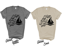 Load image into Gallery viewer, I Left My Heart at the Sea Shirt | Beach Lover Tee | Ocean Lover Gift | Coastal Vacation Shirt | Summer Beach Graphic Tee | Seaside Travel Shirt