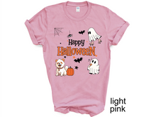 Load image into Gallery viewer, Happy Halloween Shirts, Halloween Shirts, Hocus Pocus Shirts, Sanderson Sisters Shirts, Fall Shirts, Halloween Outfits,Halloween Funny Shirt