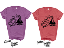 Load image into Gallery viewer, I Left My Heart at the Sea Shirt | Beach Lover Tee | Ocean Lover Gift | Coastal Vacation Shirt | Summer Beach Graphic Tee | Seaside Travel Shirt