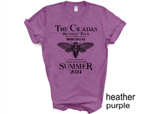 Load image into Gallery viewer, The Cicadas Shirt 2024 Cicada Reunion Tee Funny Cicada Concert T-shirt, Bug Humor Goblincore Insect, Tee Shirts Nature Lover Gift