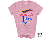 Load image into Gallery viewer, Venezuela Libre Shirt, Venezuela Shirt, Gift for Venezuelan Venezuela Flag Shirt Immigrant Pride 2024 Election Bandera Venezuela Election