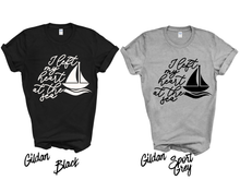 Load image into Gallery viewer, I Left My Heart at the Sea Shirt | Beach Lover Tee | Ocean Lover Gift | Coastal Vacation Shirt | Summer Beach Graphic Tee | Seaside Travel Shirt