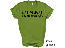 Load image into Gallery viewer, Las Playas Son del Pueblo tshirt, Puerto Rico tshirt, Puerto Rico Protest tshirt, Protect the beach, Save the beach